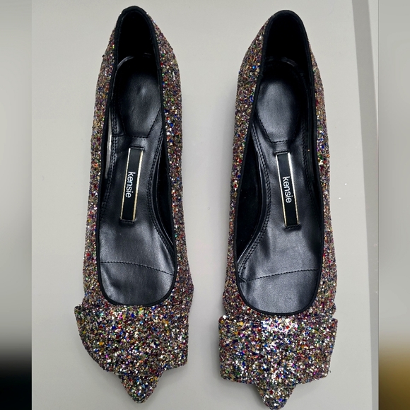 Kensie Sparly Bowtie Flats - Picture 1 of 5